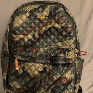 MZ Wallace green camo metro backpack